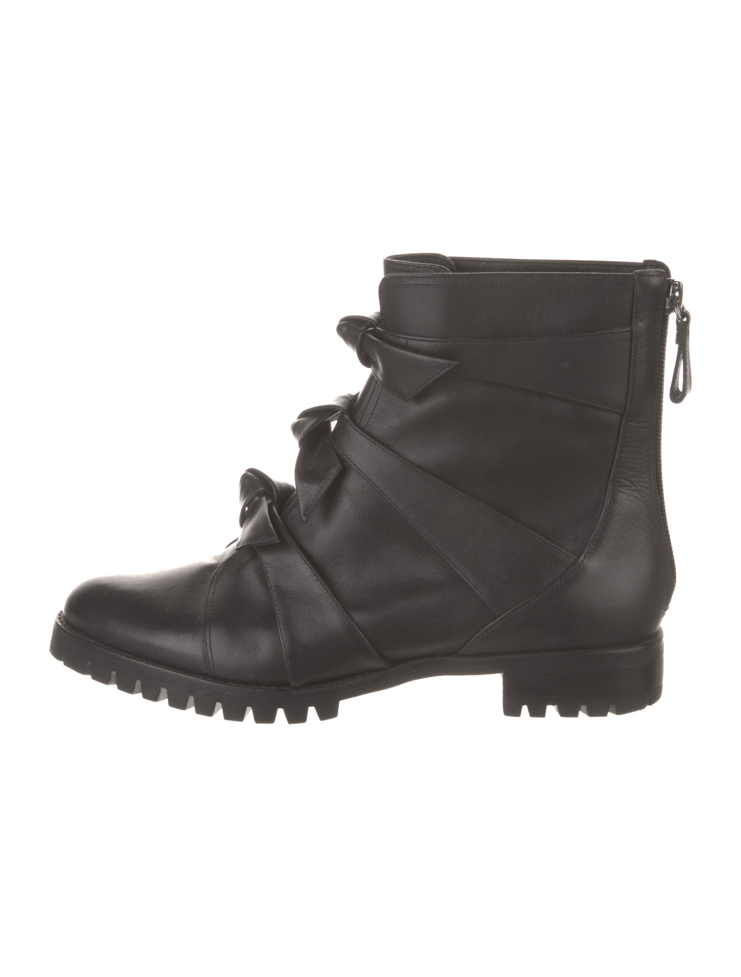 Alexandre Birman Leather Combat Boots