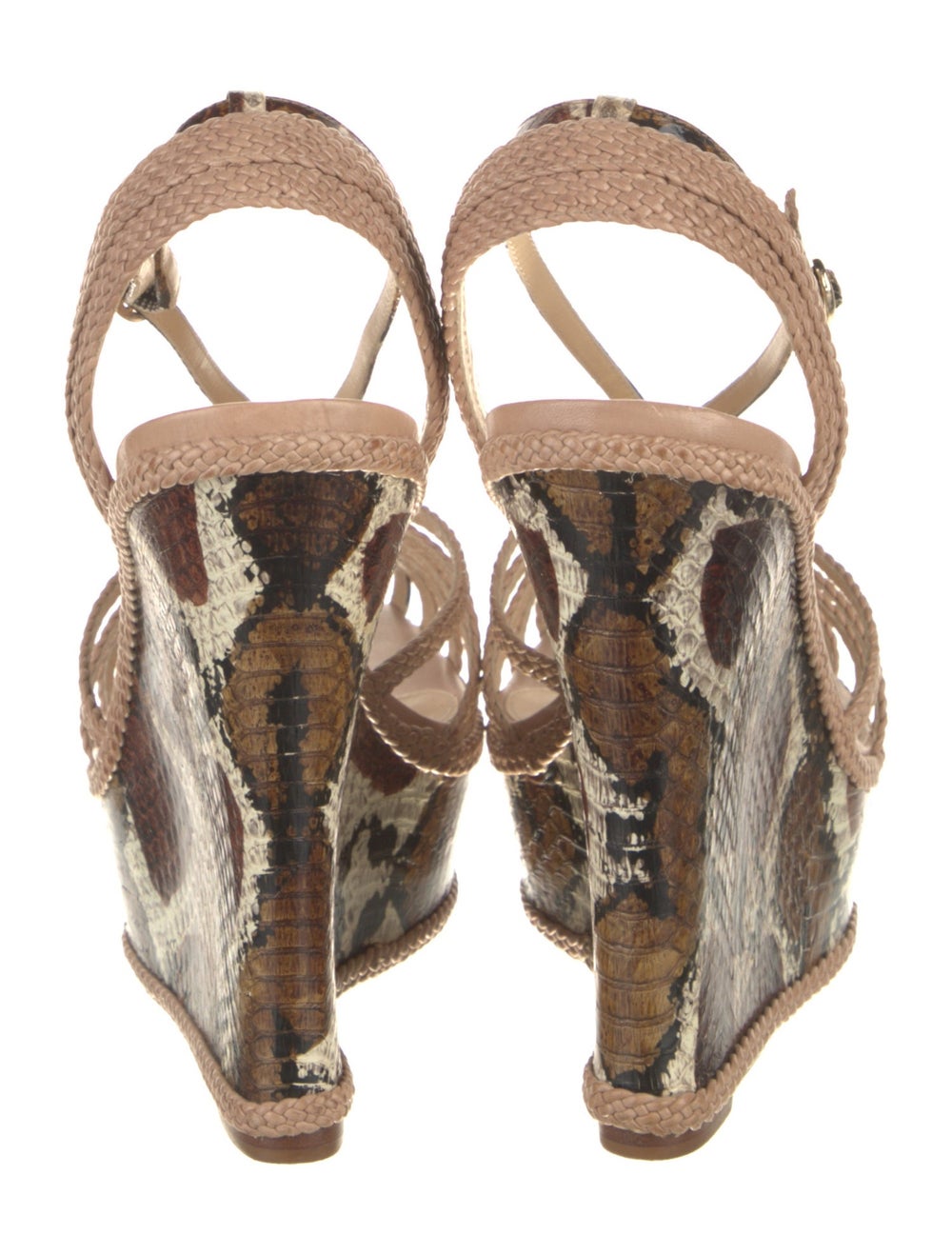 Alexandre Birman Python Espadrilles Neutrals Anim… - image 4