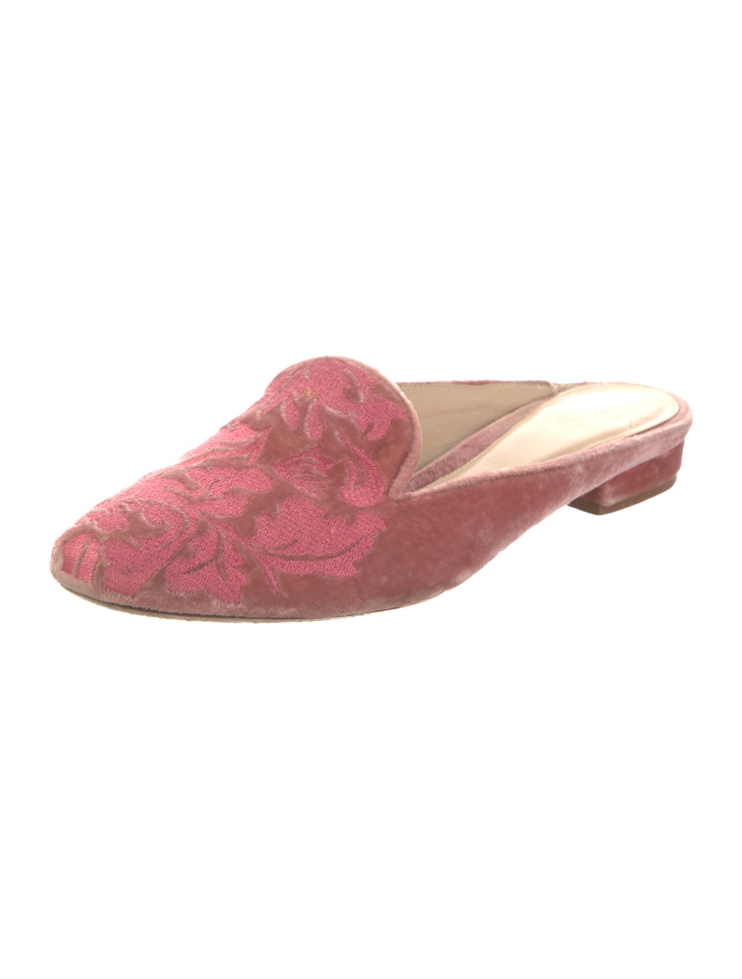 Alexandre Birman Velvet Patterned Mules