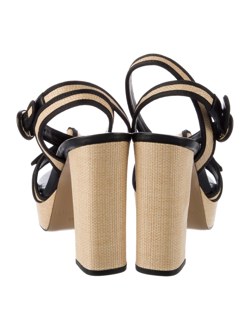 Alexandre Birman Raffia Colorblock Pattern Sandals - image 4