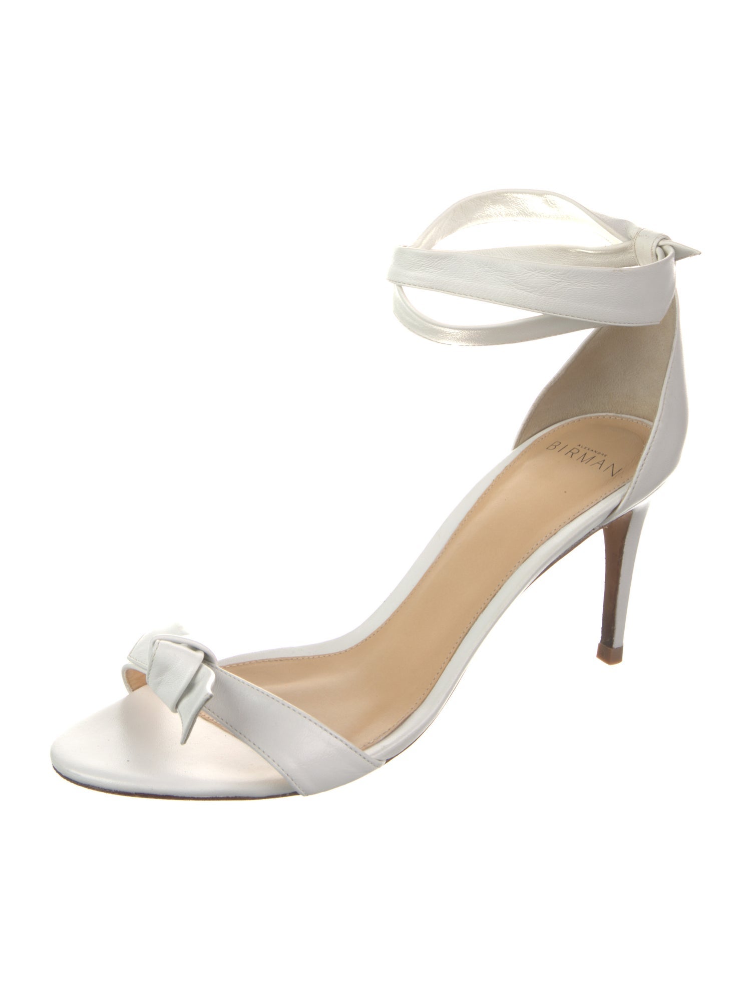 Alexandre Birman Leather Bow Accents Sandals