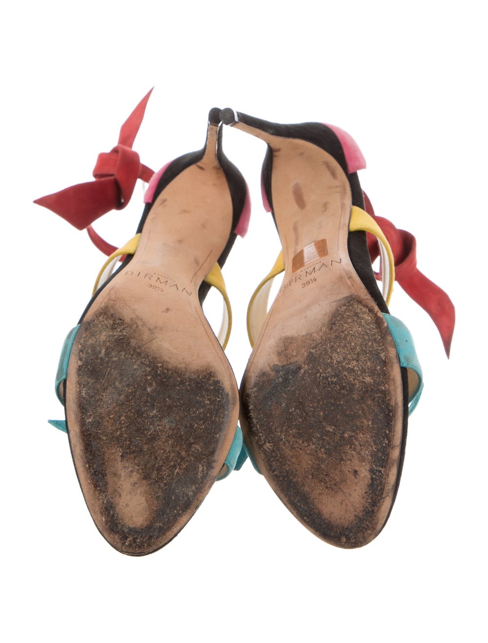 Alexandre Birman Suede Colorblock Pattern Sandals - image 5