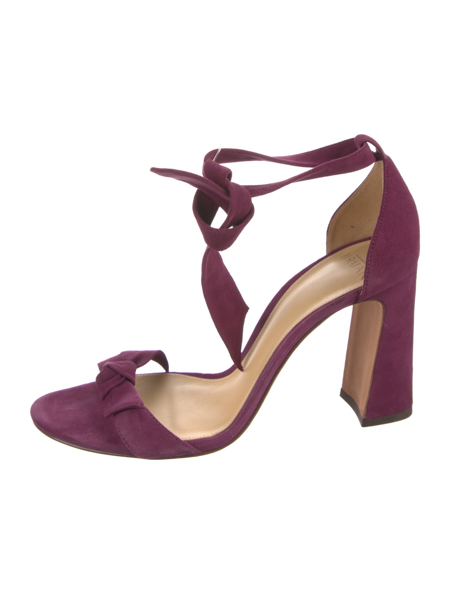 Alexandre Birman Suede Bow Accents Sandals