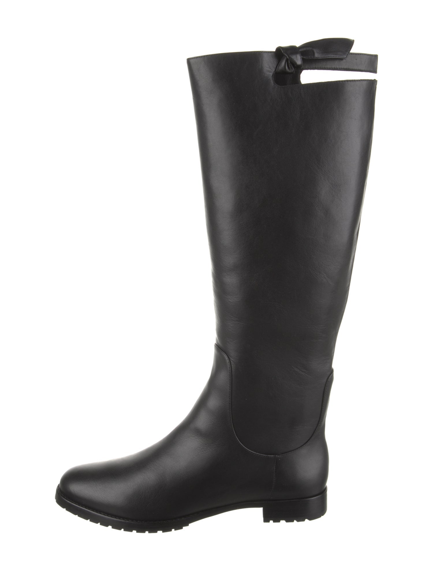 Alexandre Birman Leather Cutout Accent Riding Boots