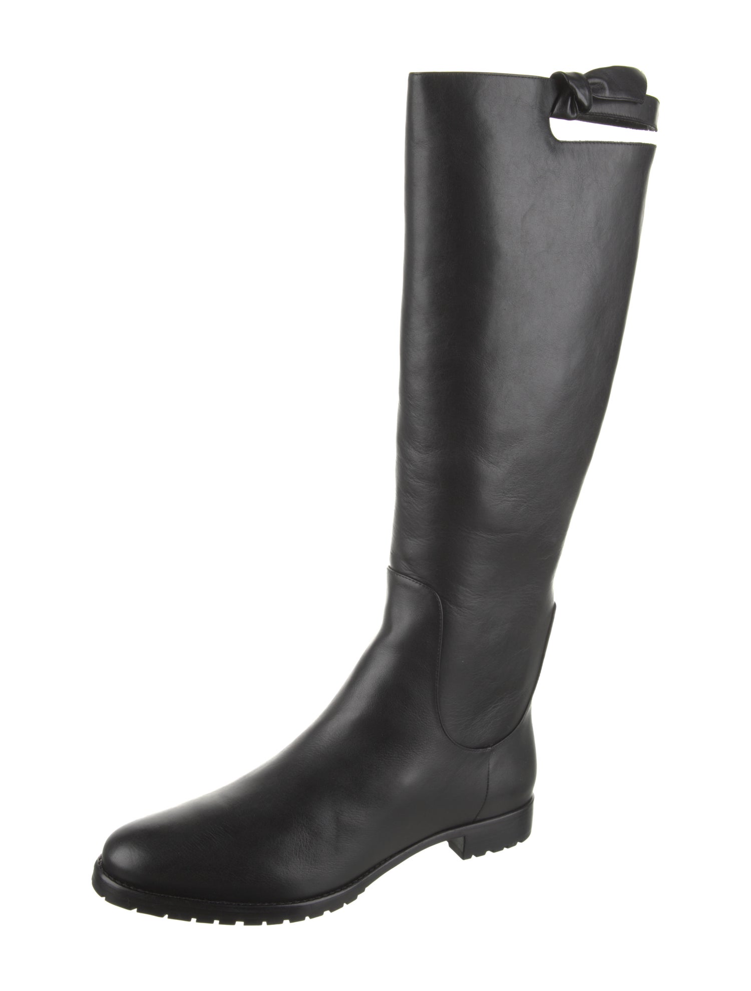Alexandre Birman Leather Cutout Accent Riding Boots