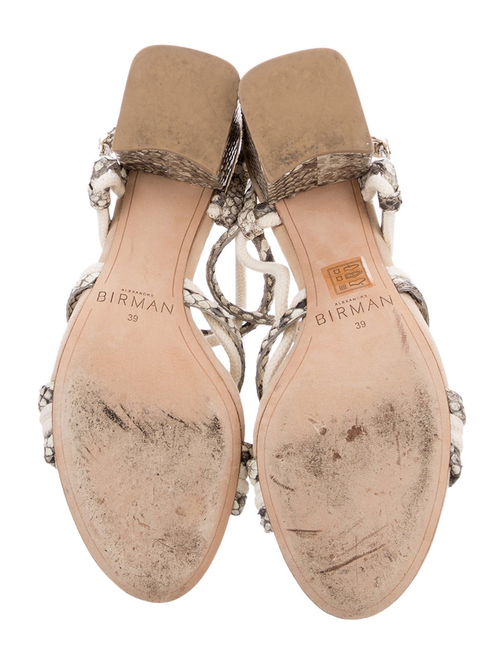 Alexandre Birman Python Animal Print Slides - image 5