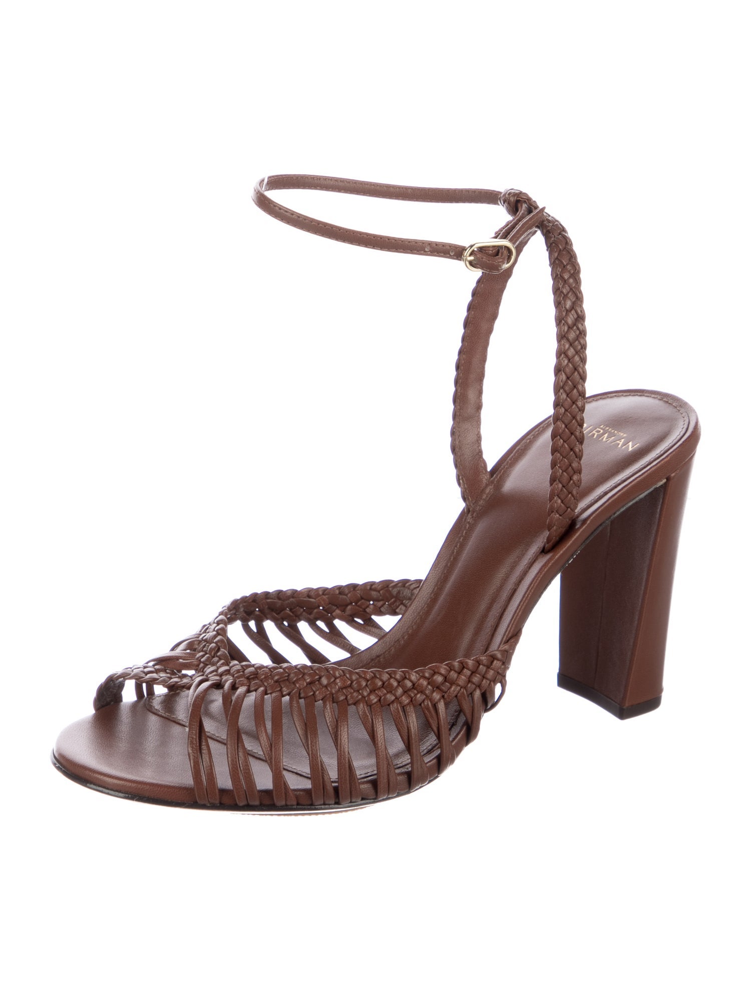 Alexandre Birman Leather Slingback Sandals