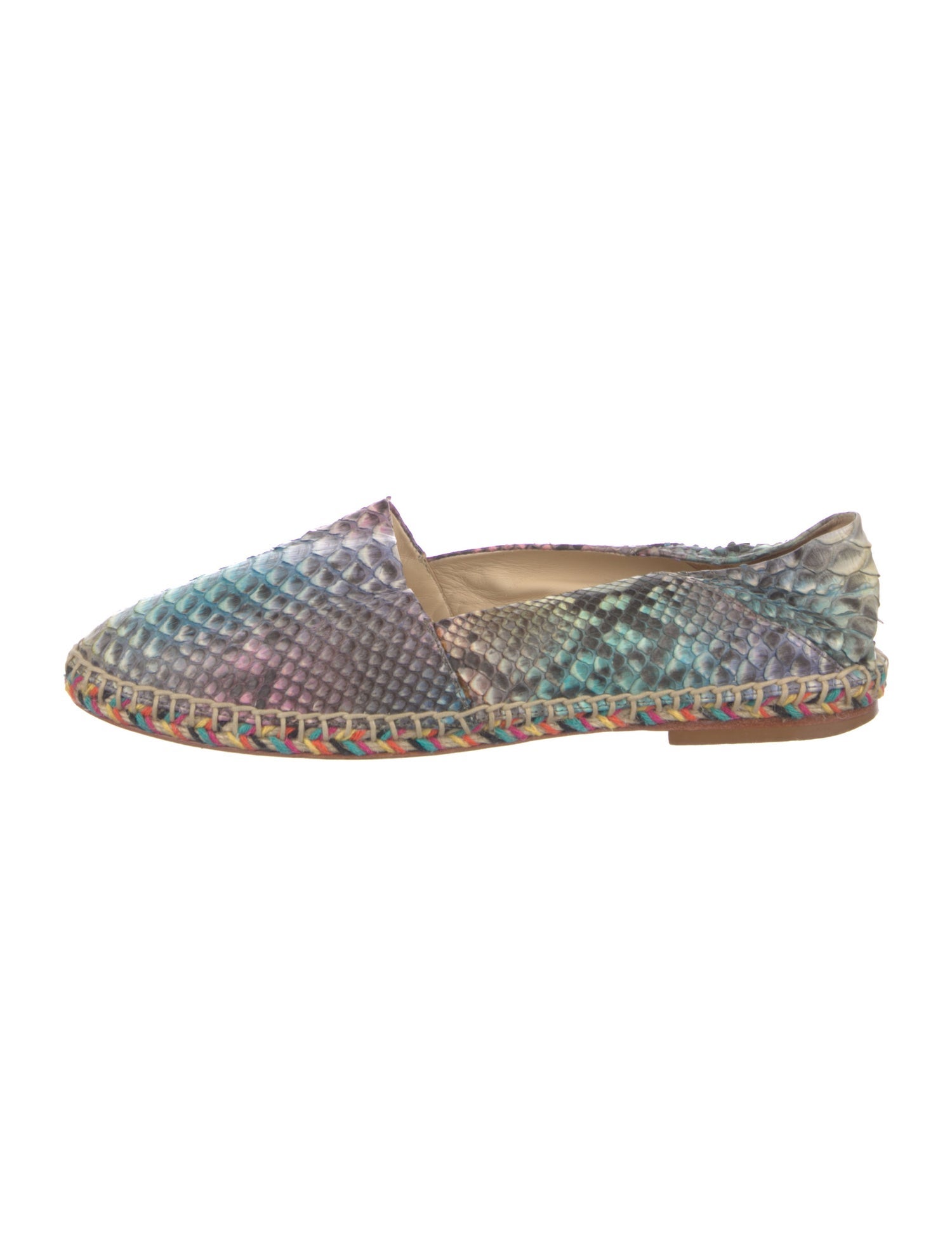 Alexandre Birman Python Animal Print Espadrilles
