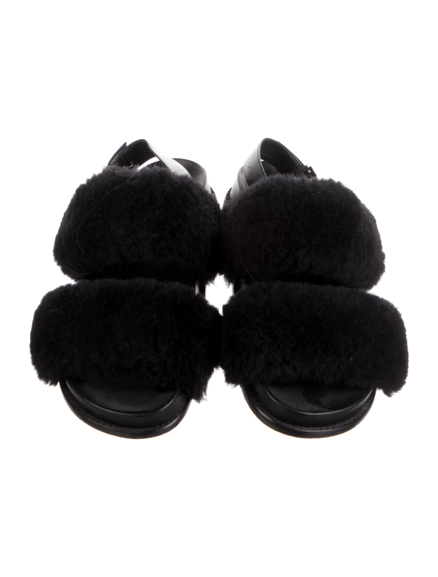Alexandre Birman Fur Sandals
