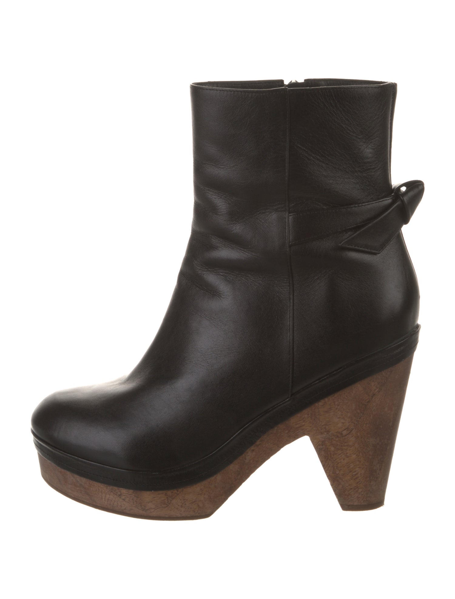 Alexandre Birman Leather Bow Accents Boots