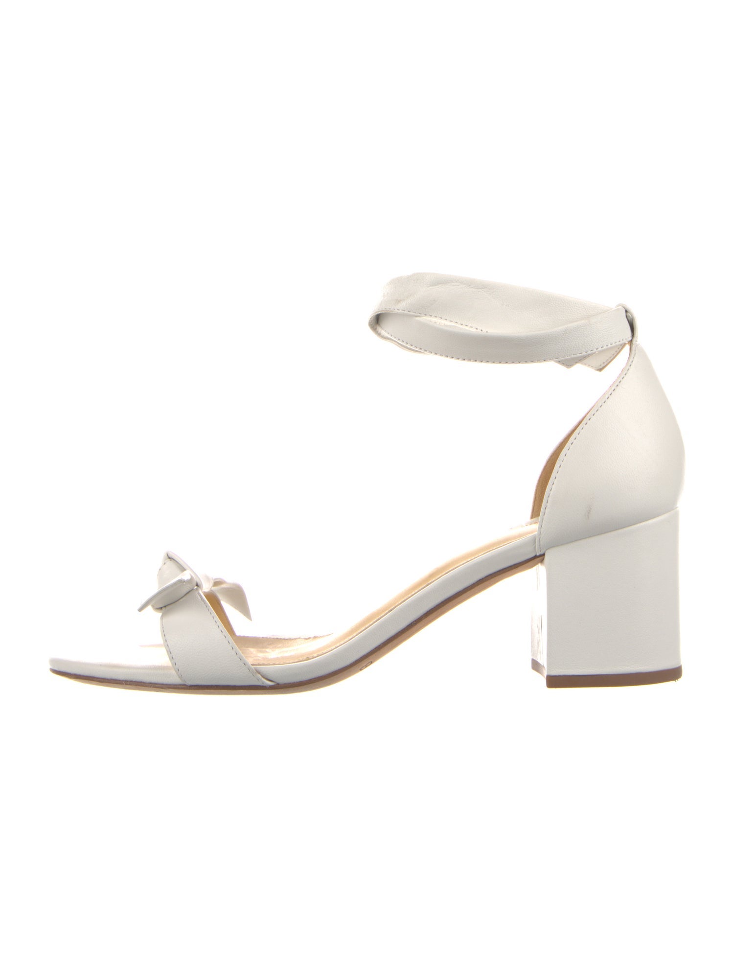 Alexandre Birman Leather Bow Accents Sandals
