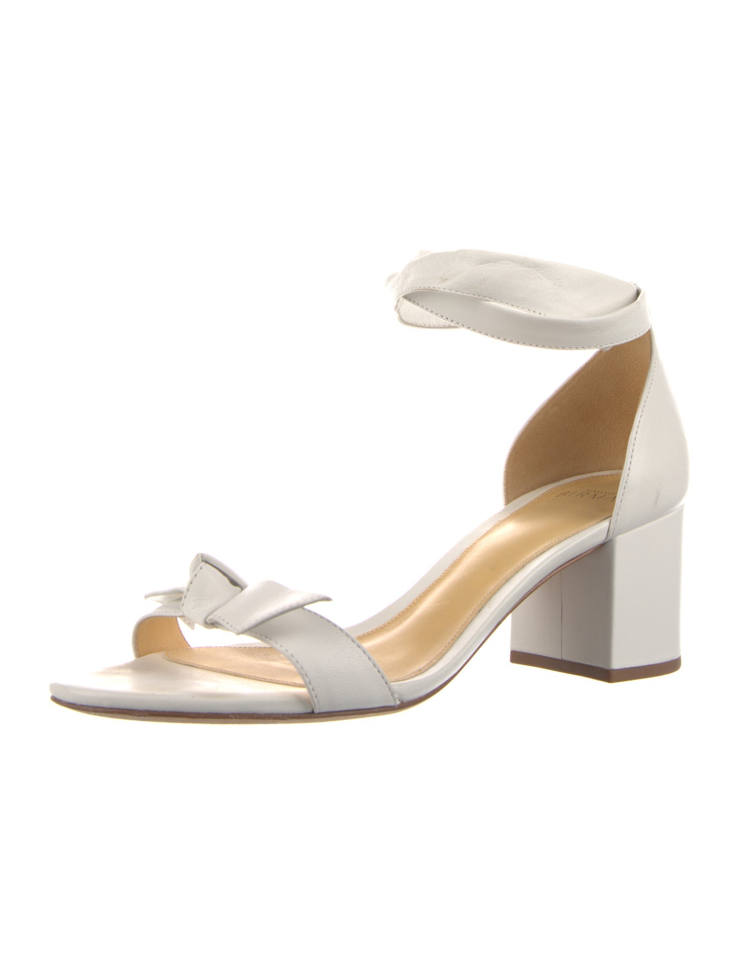 Alexandre Birman Leather Bow Accents Sandals