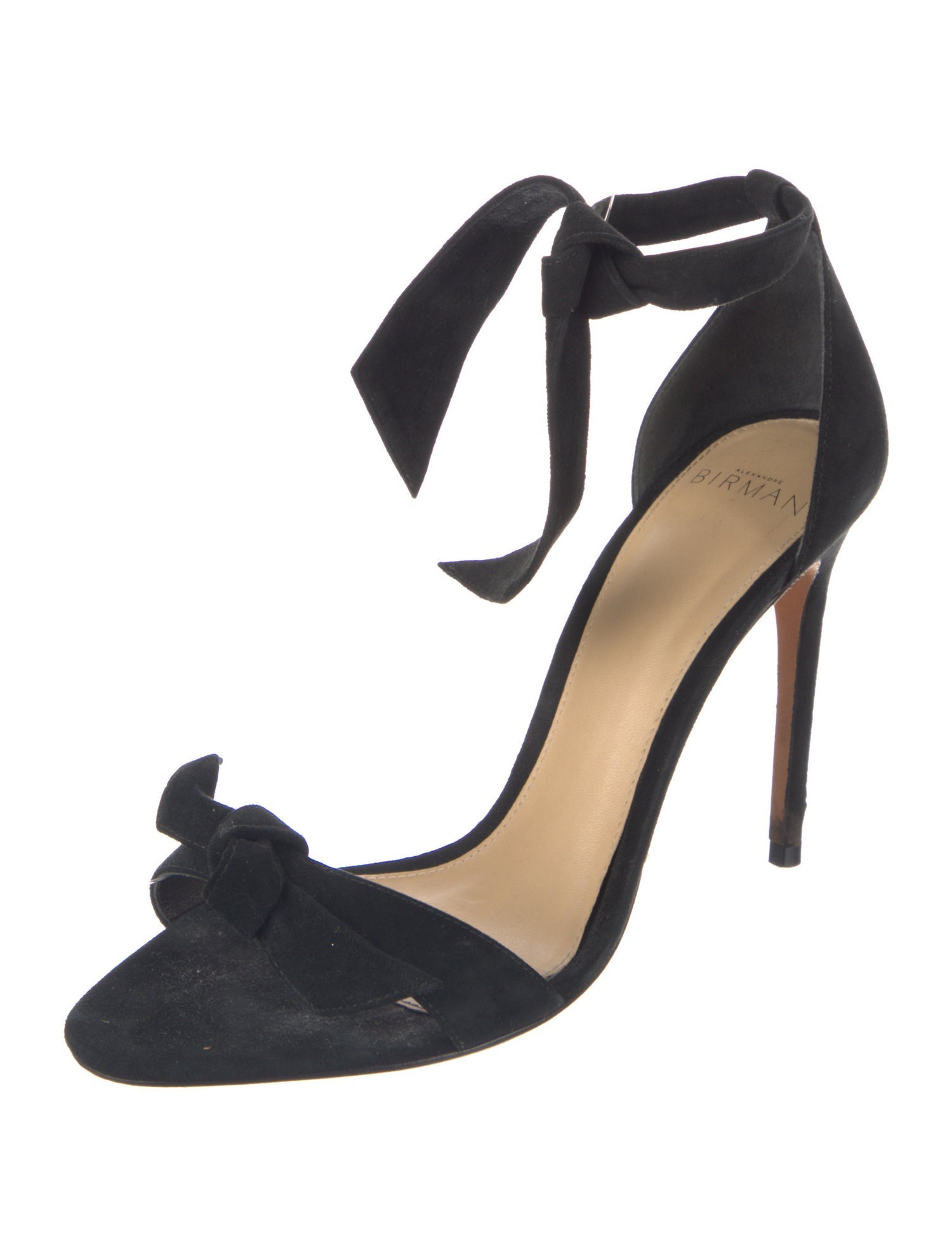 Alexandre Birman Suede Bow Accents Sandals