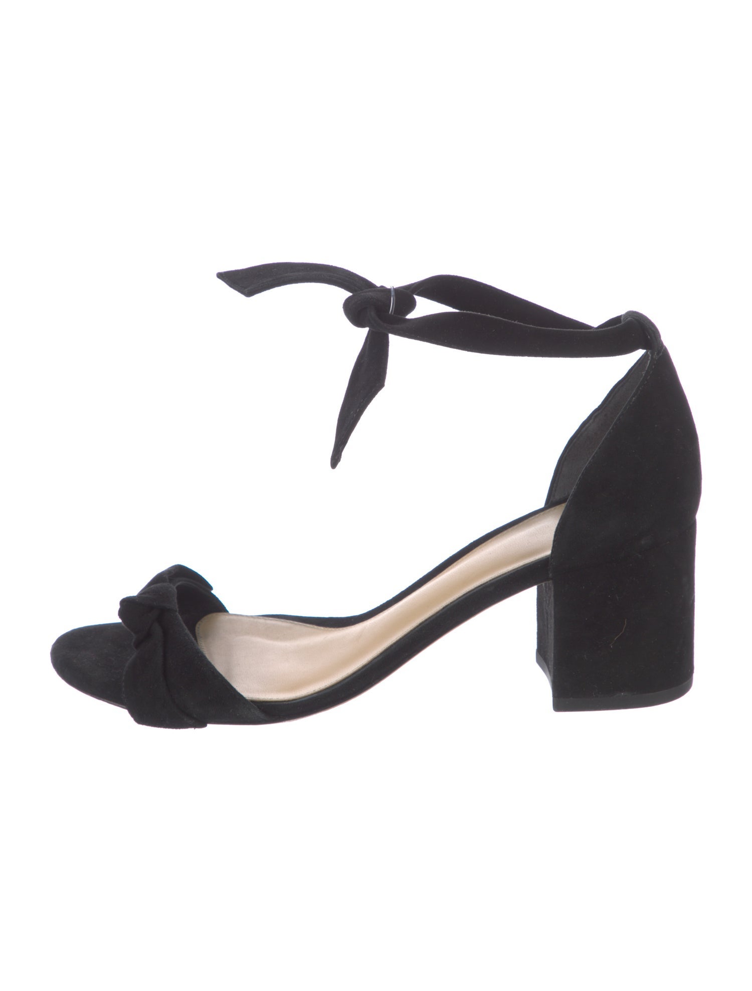 Alexandre Birman Suede Bow Accents Sandals