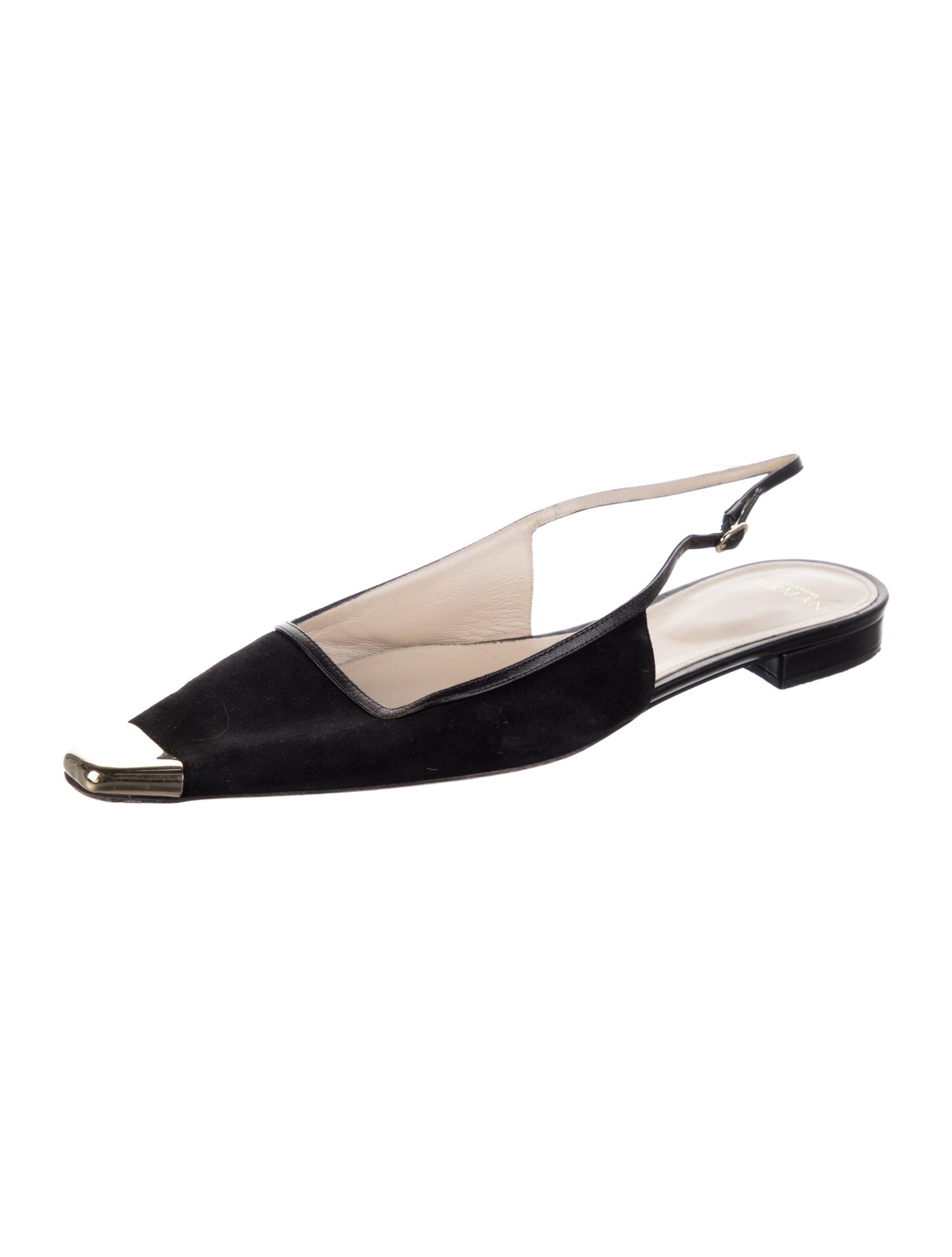 Alexandre Birman Suede Slingback Flats