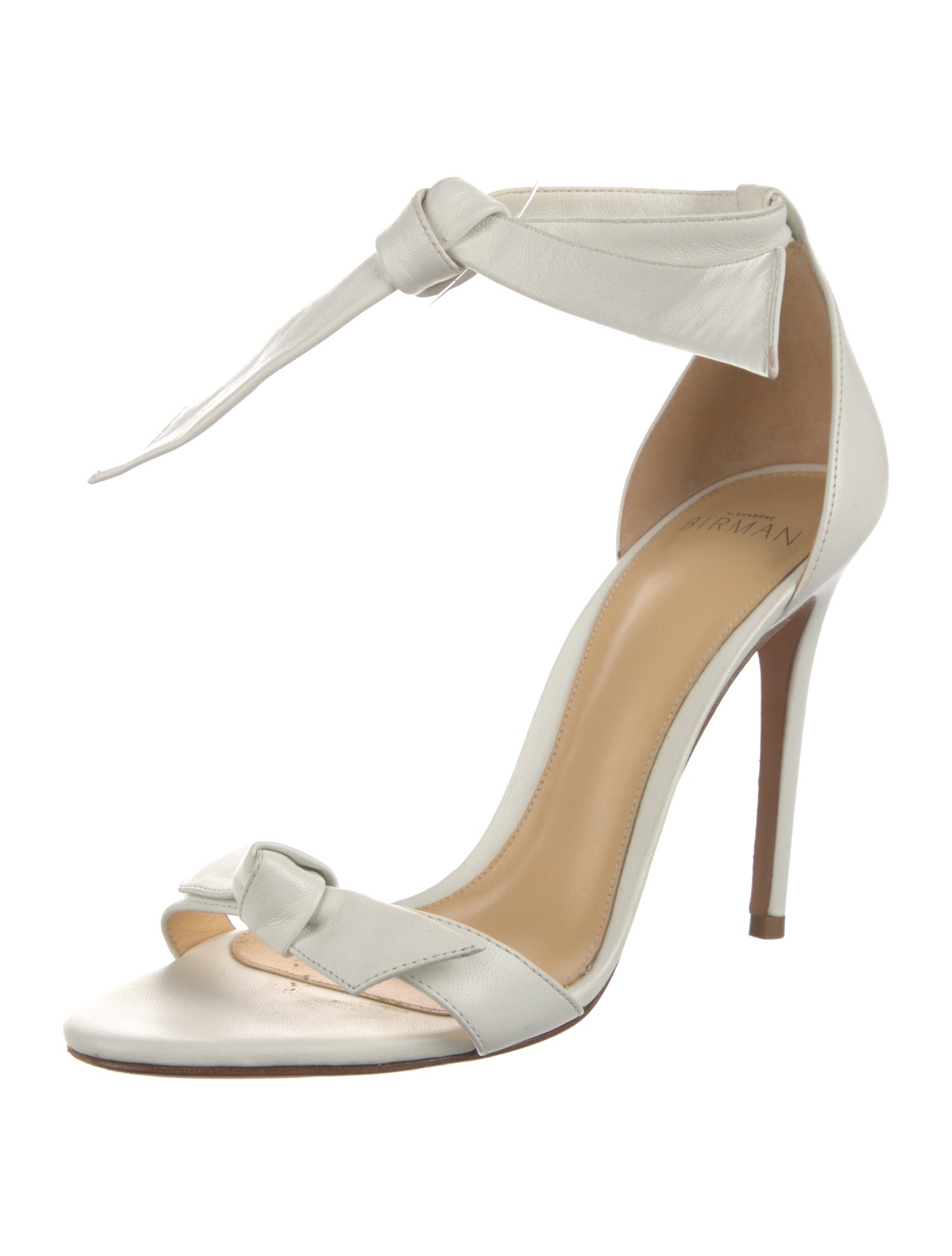 Alexandre Birman Leather Bow Accents Sandals