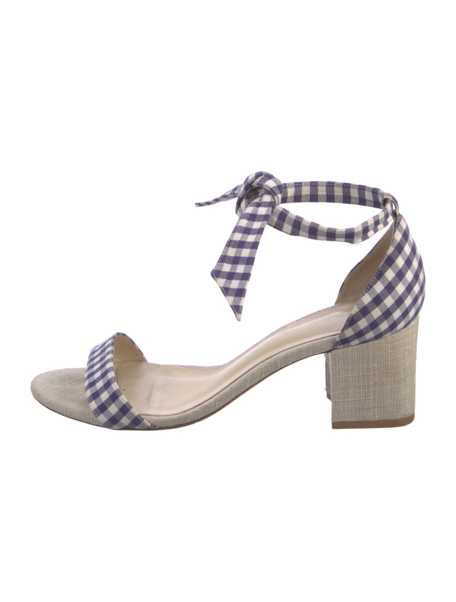 Alexandre Birman Plaid Print Sandals