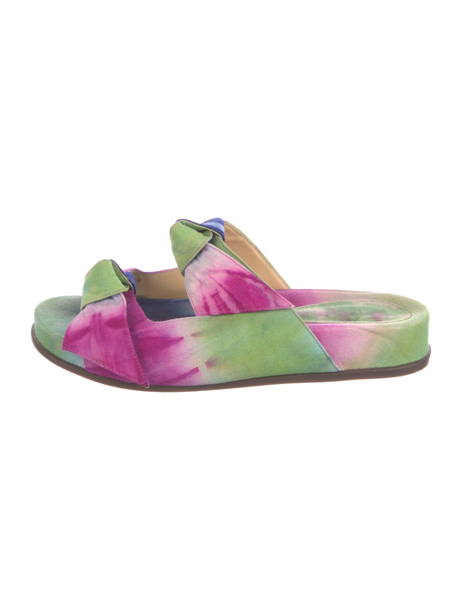 Alexandre Birman Suede Printed Slides