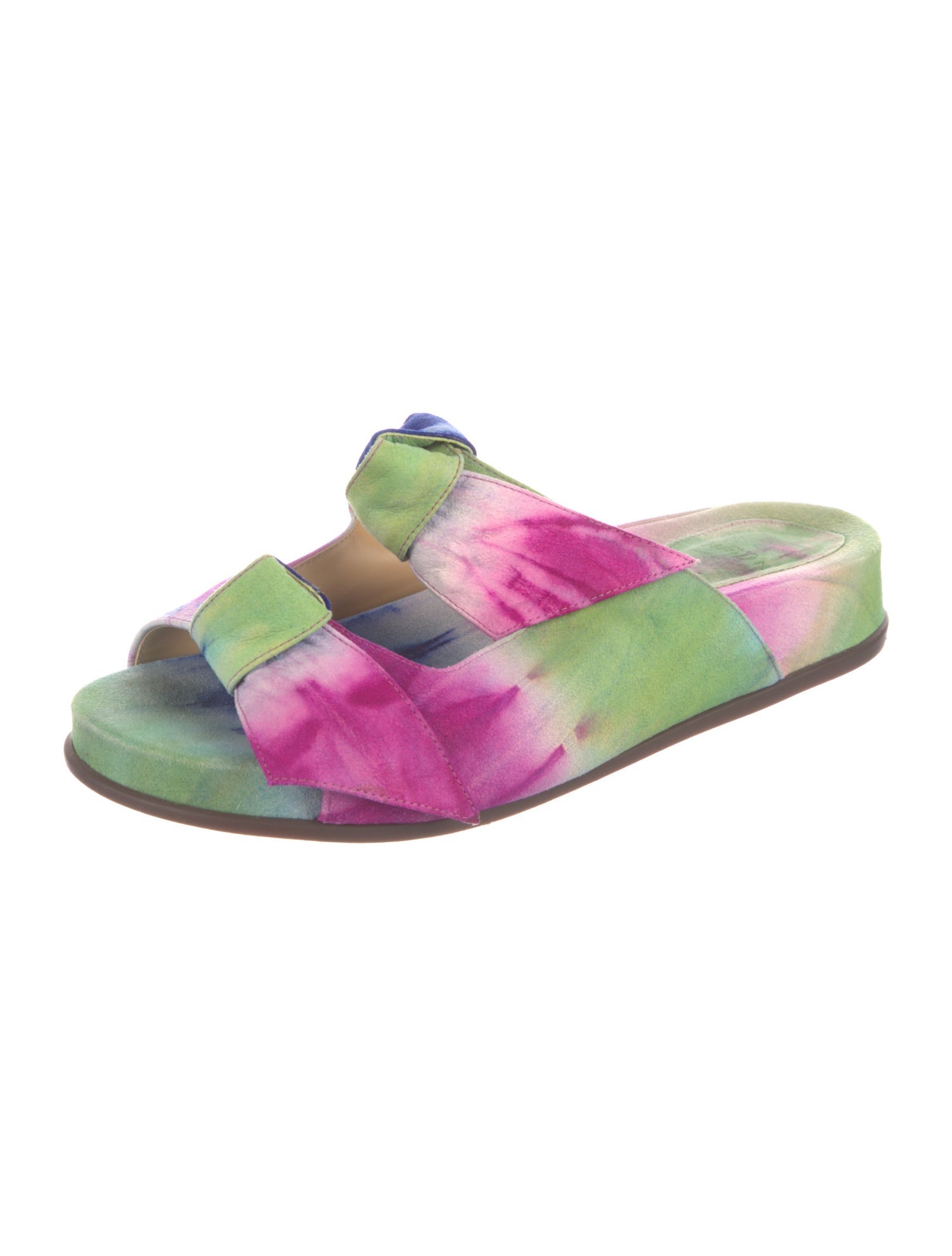 Alexandre Birman Suede Printed Slides