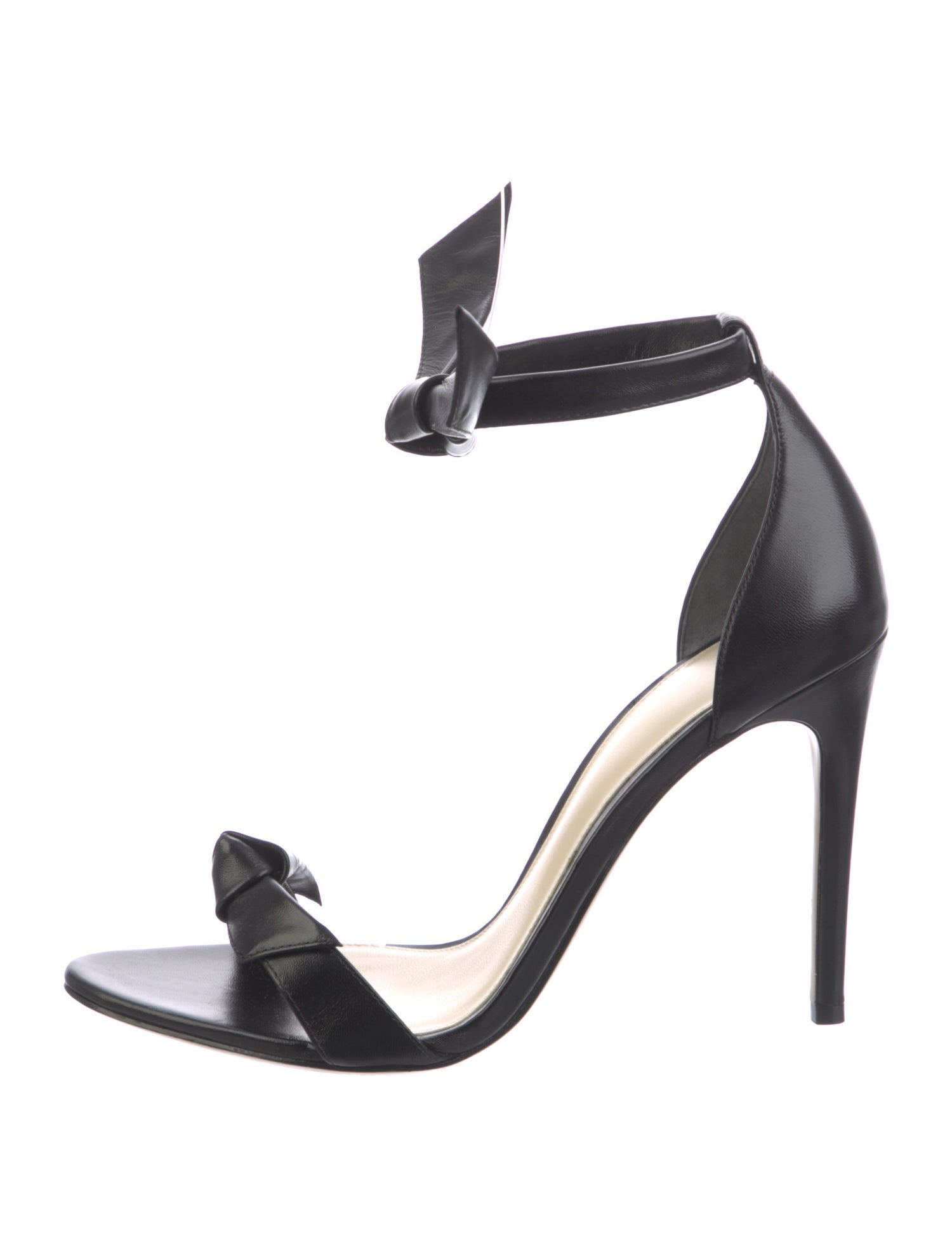 Alexandre Birman Leather Bow Accents Sandals