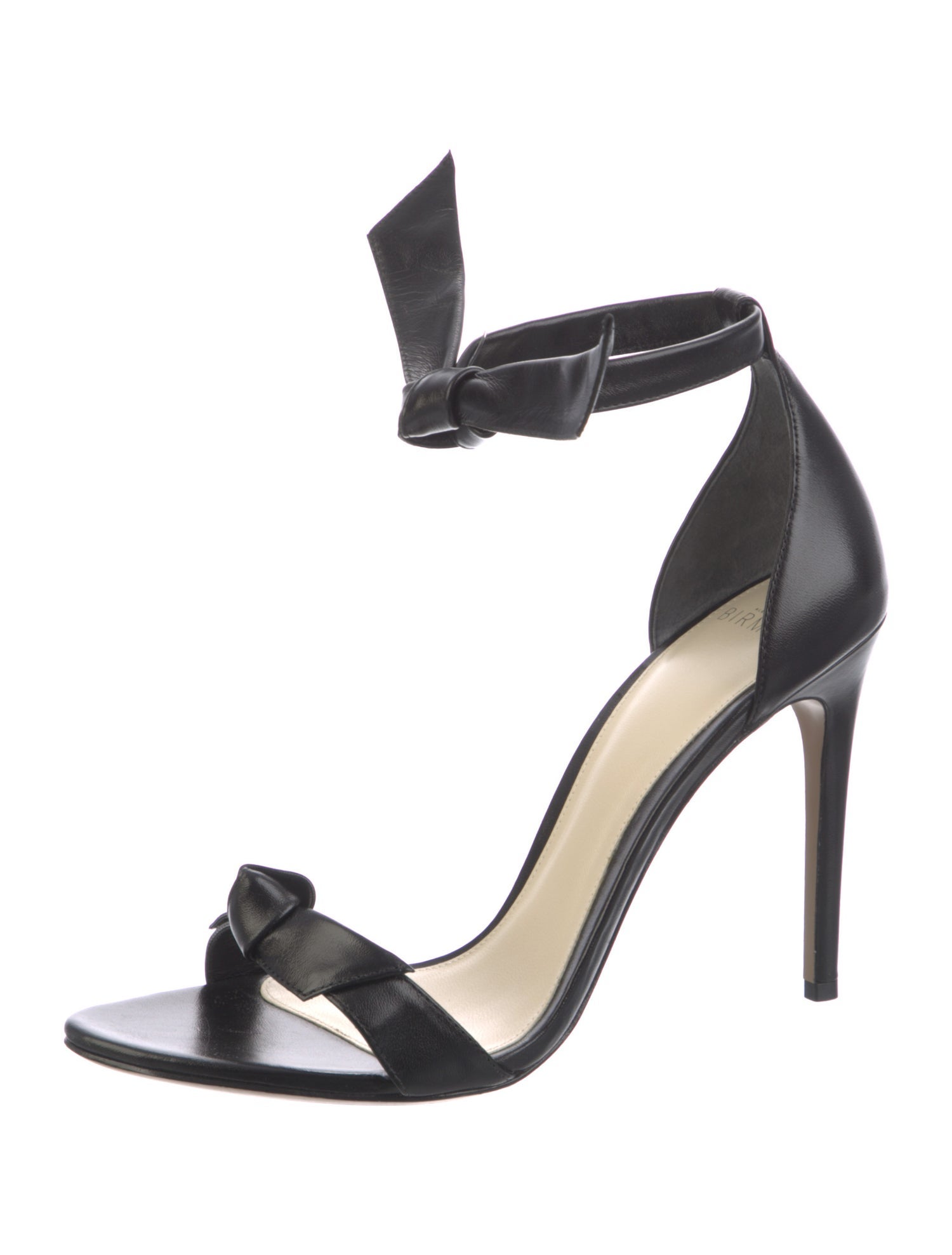 Alexandre Birman Leather Bow Accents Sandals