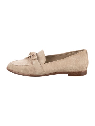 Pre-owned Alexandre Birman Suede Loafers In Neutral