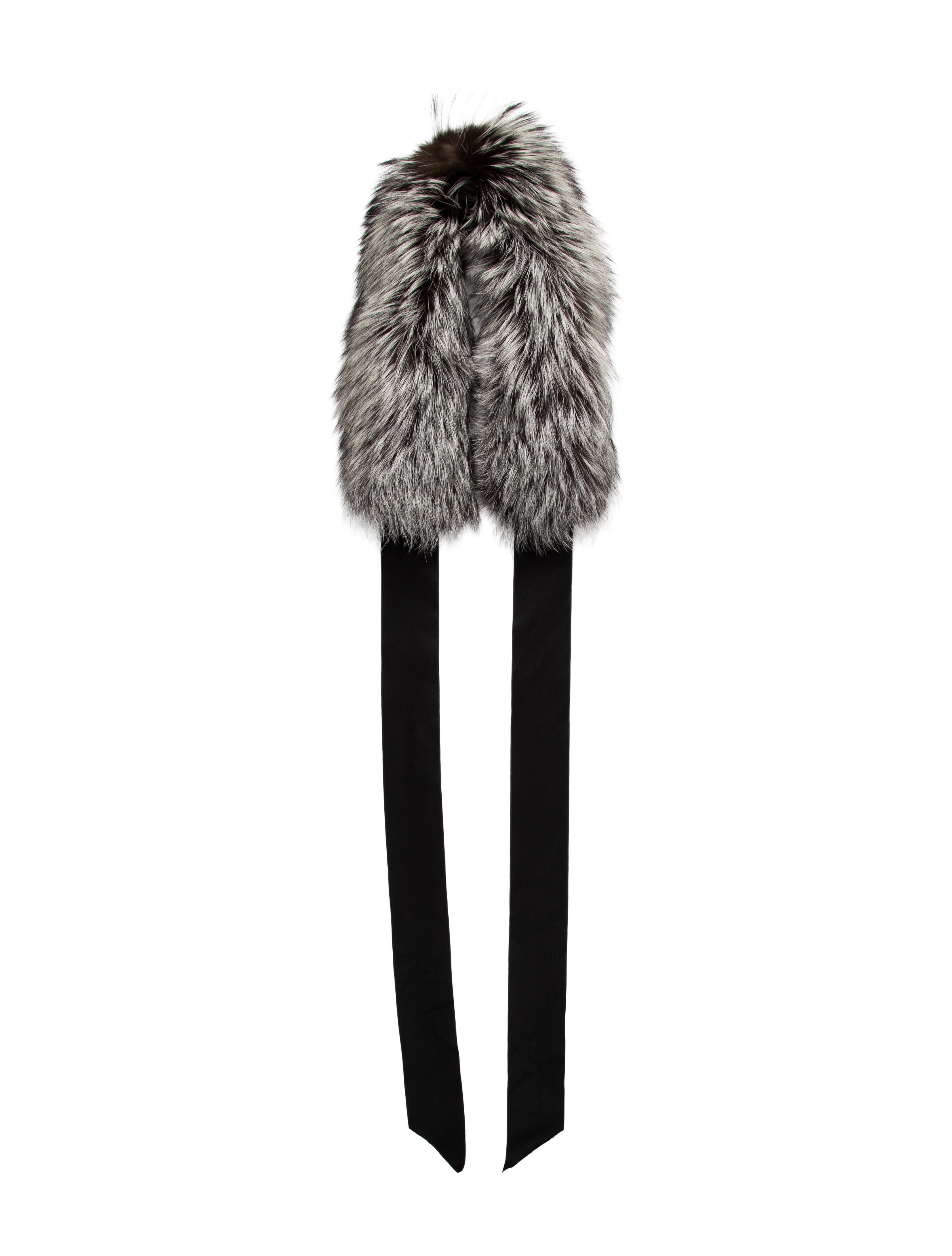 Alexis Mabille Faux Fur Animal Print Scarf