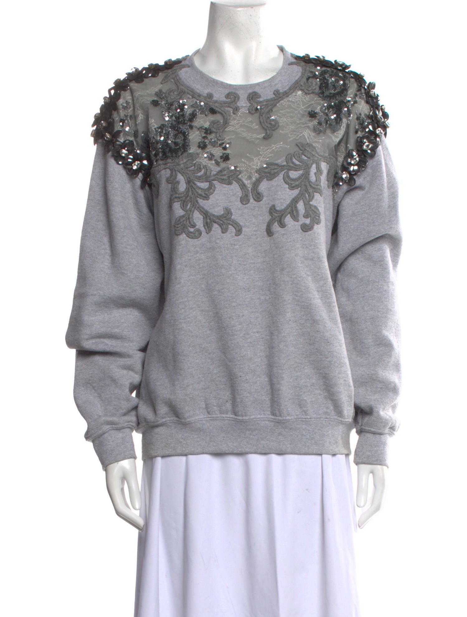 Alexis Mabille Crew Neck Long Sleeve Sweatshirt