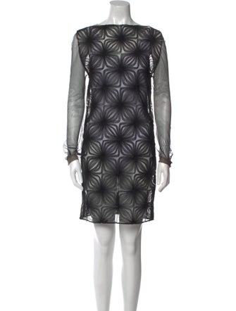 Alexis Mabille Bateau Neckline Mini Dress