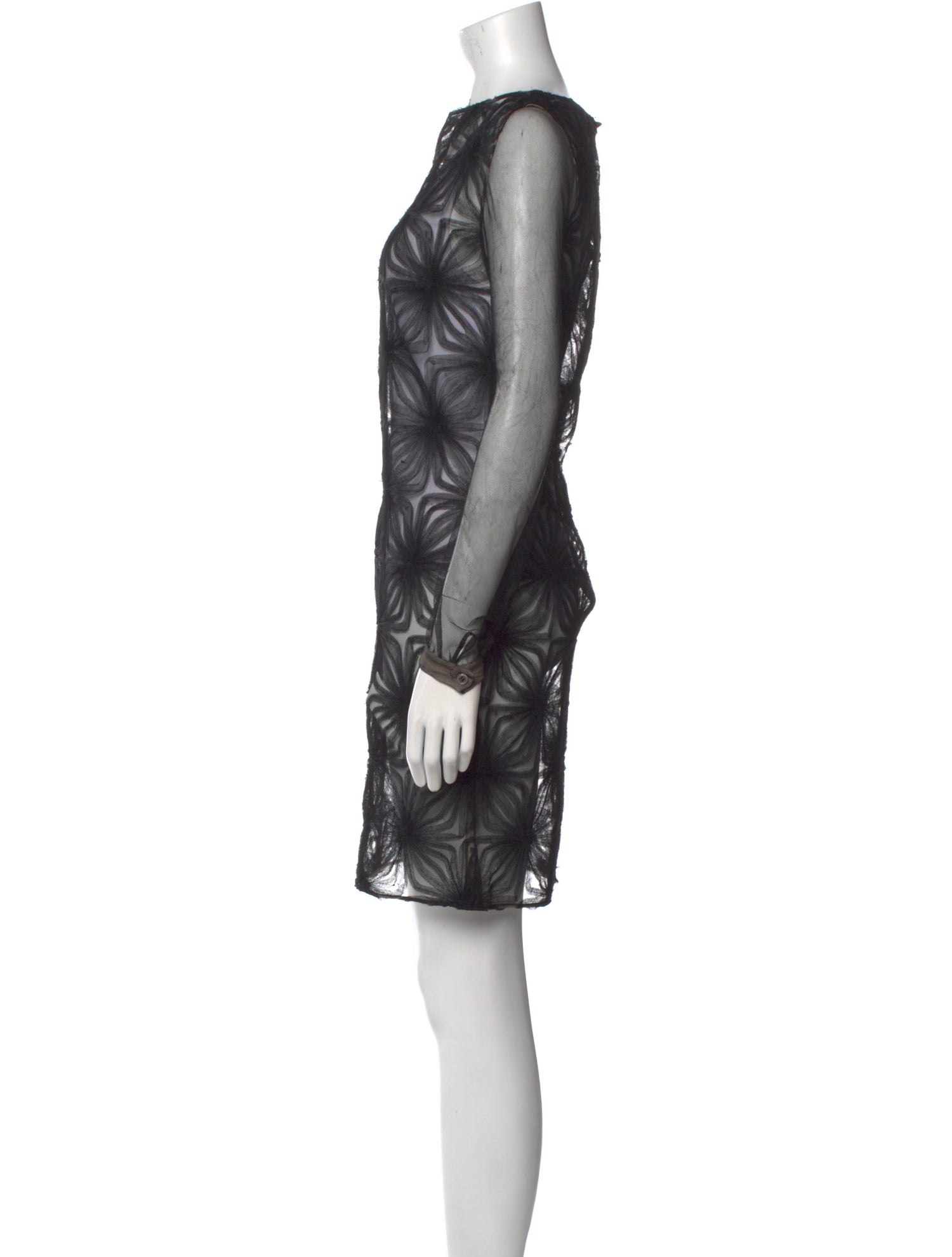 Alexis Mabille Bateau Neckline Mini Dress