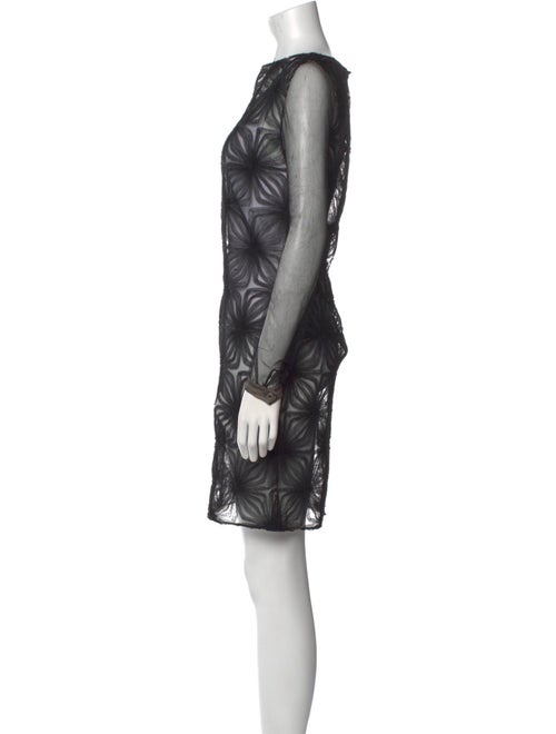 Alexis Mabille Bateau Neckline Mini Dress