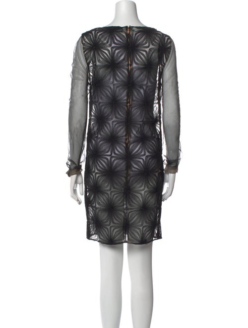 Alexis Mabille Bateau Neckline Mini Dress