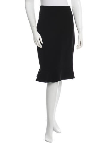 Altuzarra Ruffle-Trimmed Pencil Skirt w/ Tags