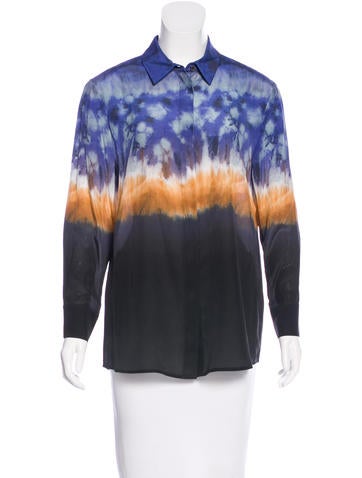 Altuzarra Silk Tie-Dyed Top