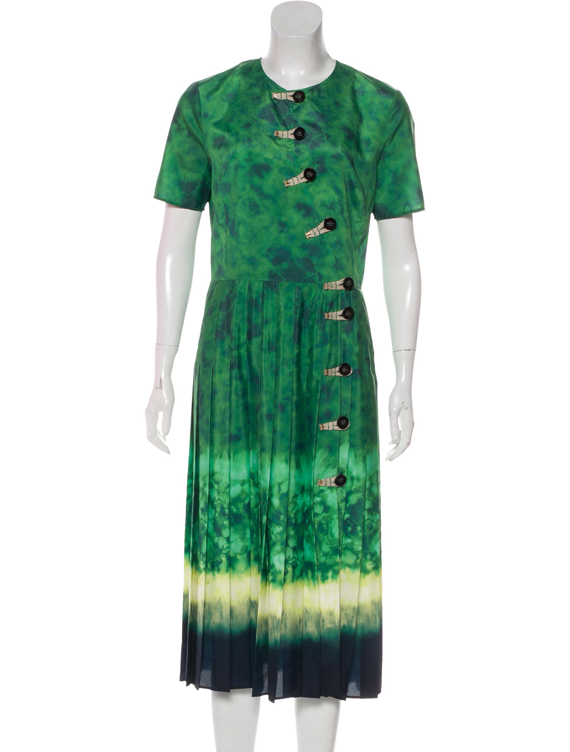 Altuzarra Tie Dye Satin Dress Clothing Alt23904 The Realreal Tie Dye Satin Dress