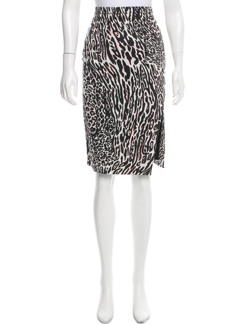 Altuzarra Leopard Print Knee-Length Skirt White