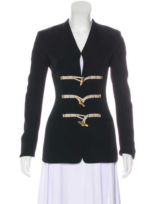 Altuzarra Collarless Structured Blazer Black