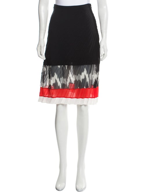 Altuzarra Silk Pleated Skirt Black