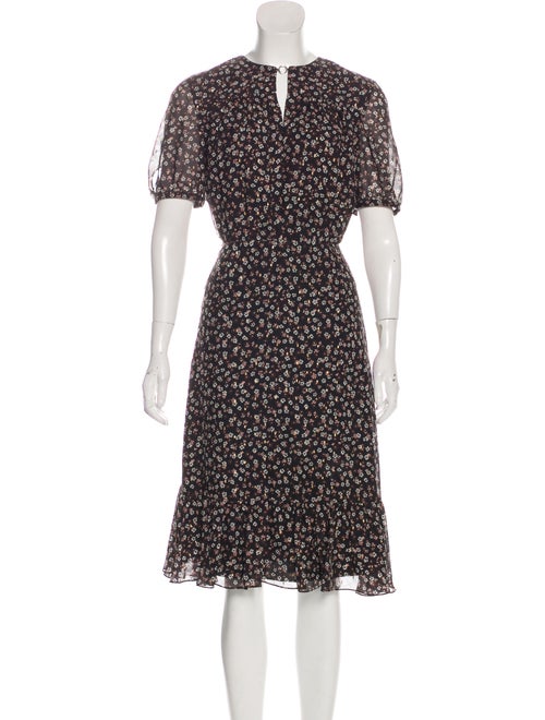 Altuzarra Floral Midi Dress Brown