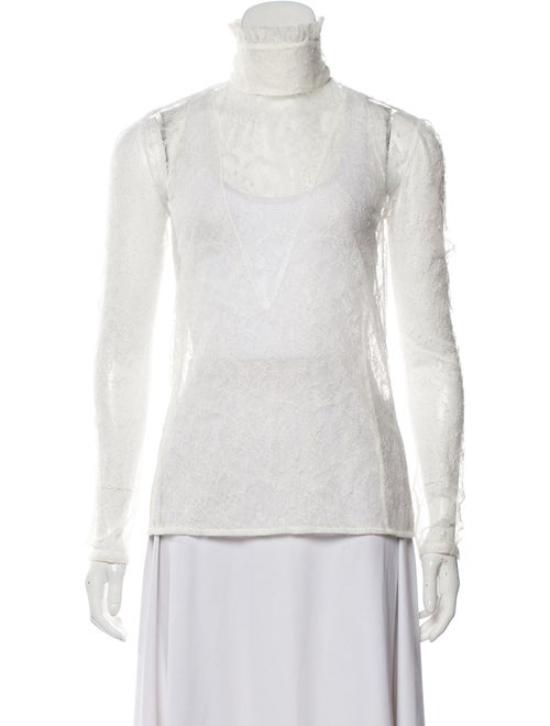 Altuzarra Turtleneck Long Sleeve Top White