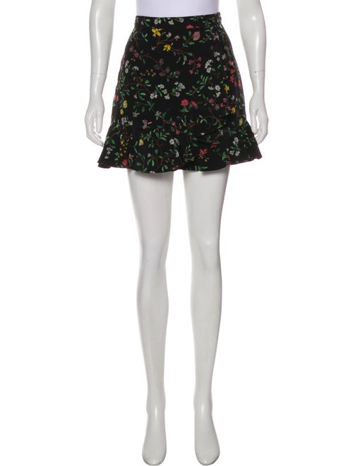 Altuzarra Silk Mini Skirt Black