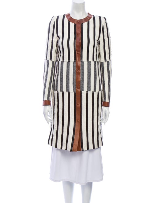 Altuzarra Striped Coat Black