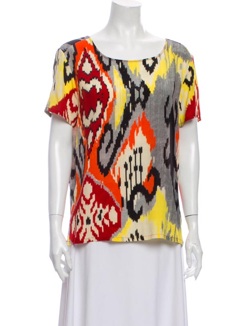 Altuzarra Silk Printed Blouse Grey