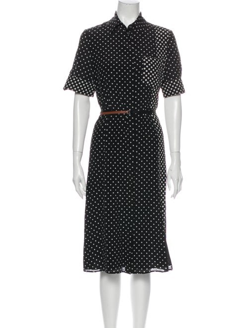 Altuzarra Silk Midi Length Dress Black