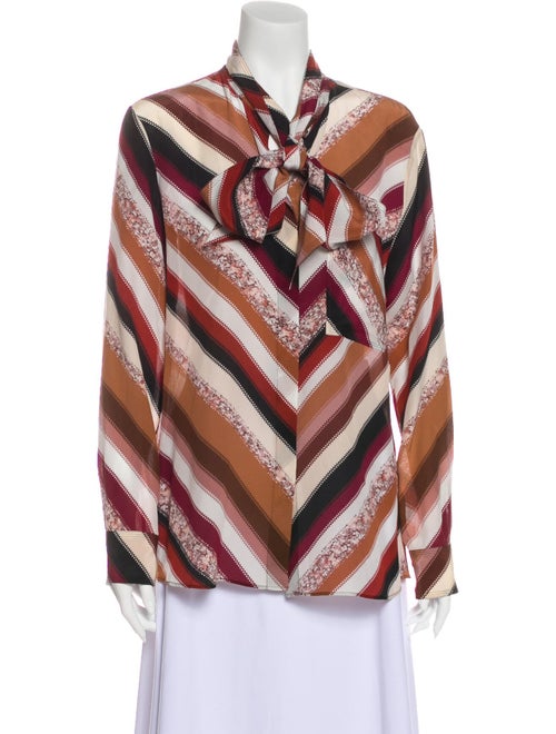 Altuzarra Silk Striped Button-Up Top