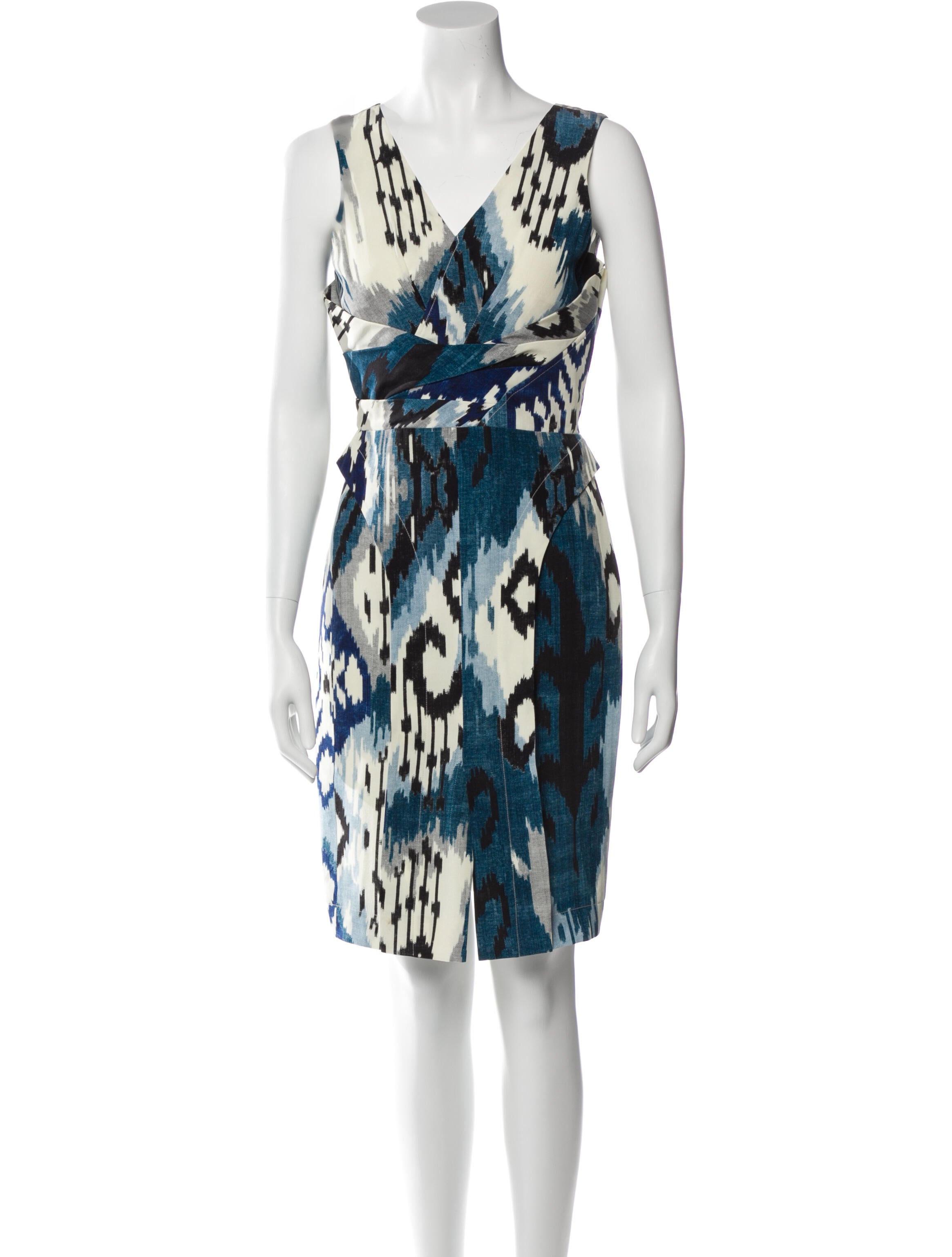 Altuzarra Silk Knee-Length Dress - Blue Dresses, Clothing - ALT37562 | The  RealReal