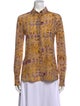 Altuzarra Silk Floral Print Button-Up Top