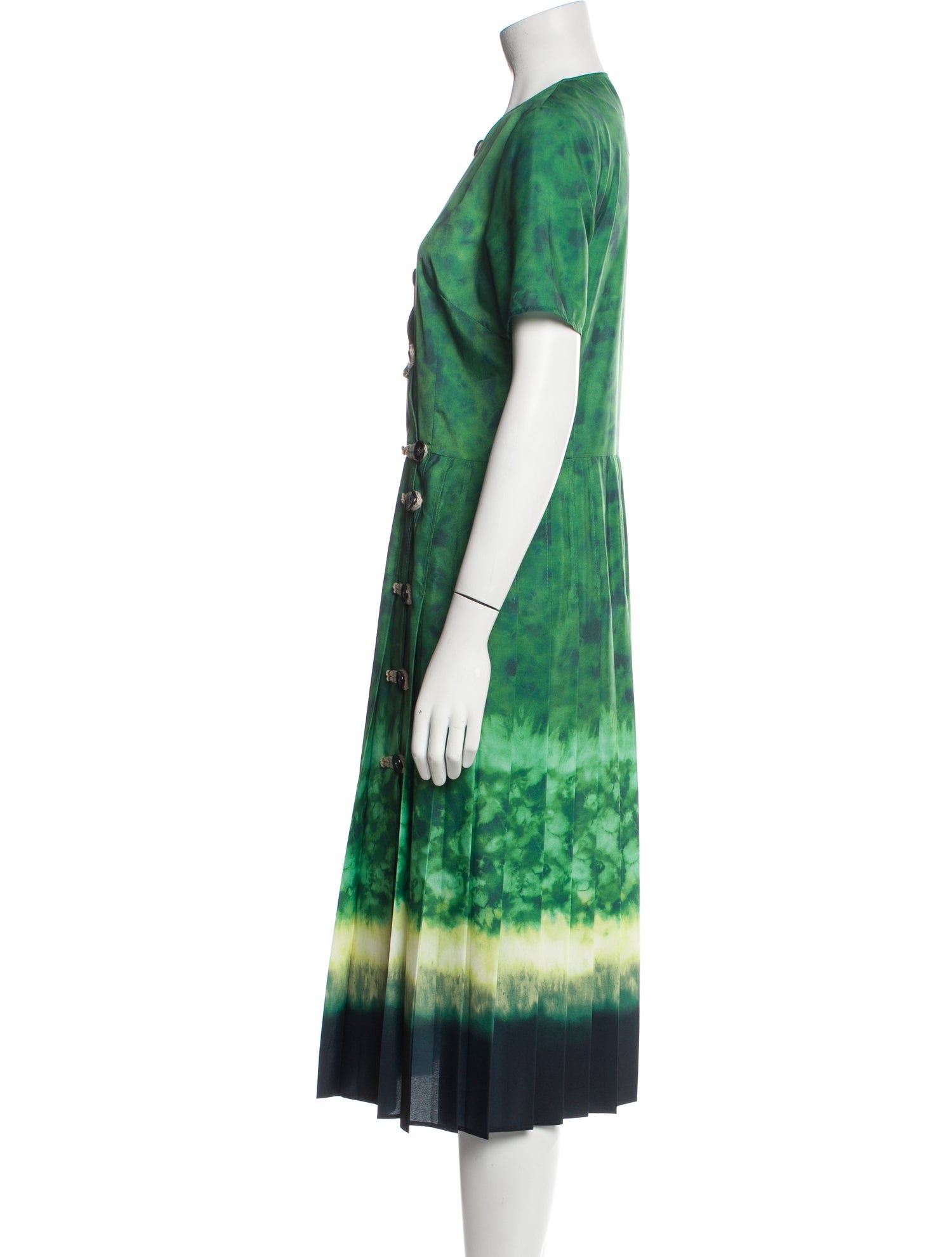 Altuzarra Tie-Dye Print Midi Length Dress - Green Dresses, Clothing -  ALT45601 | The RealReal