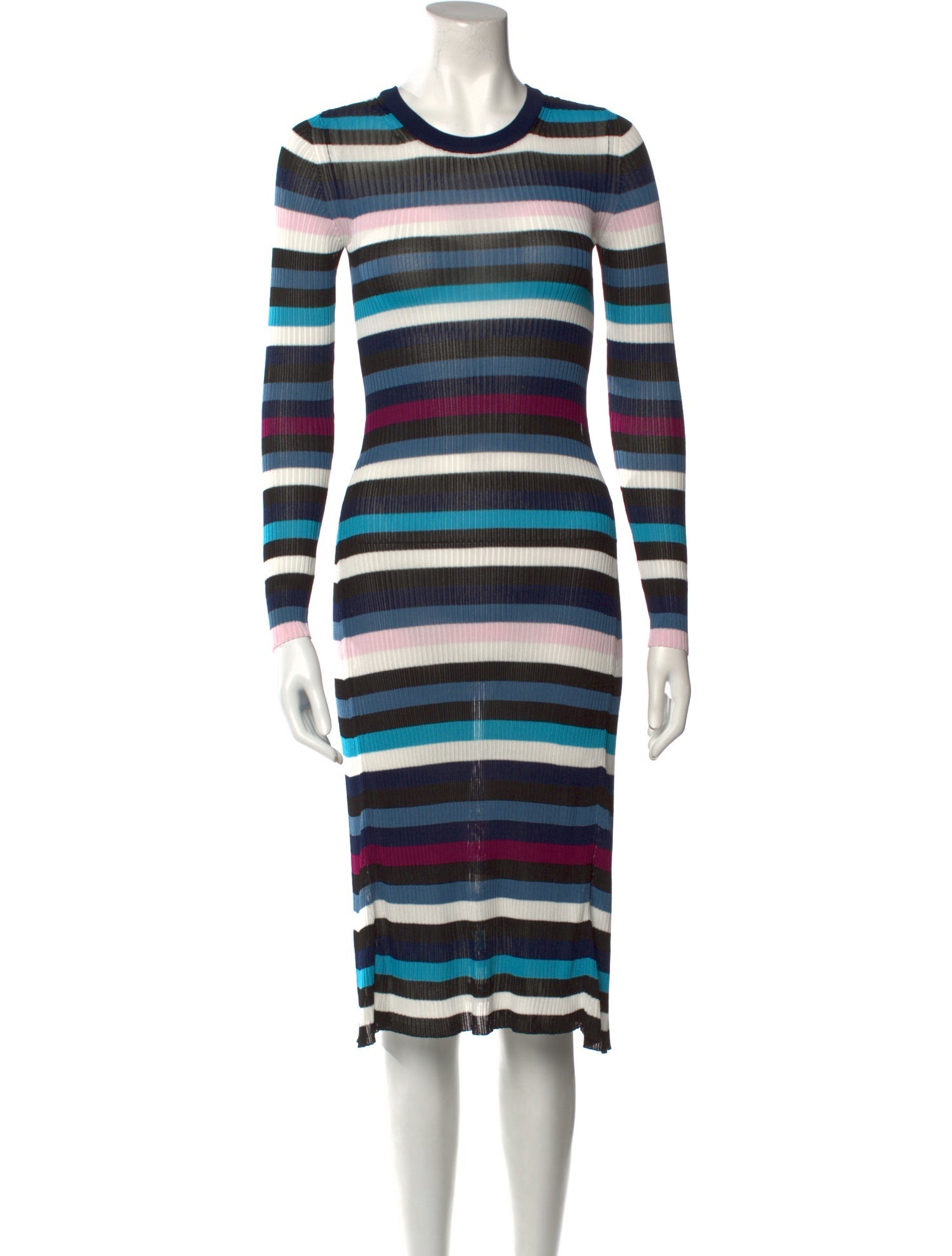 Altuzarra Striped Midi Length Dress