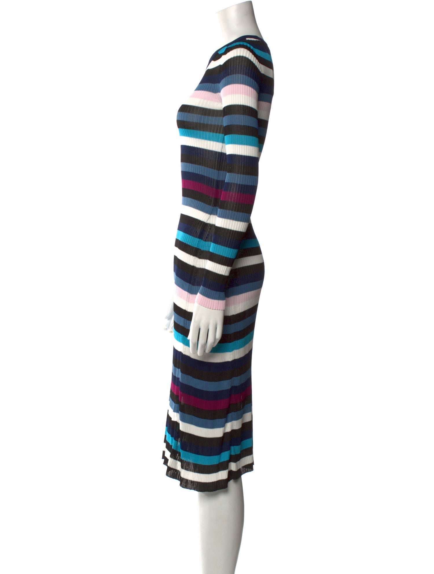 Altuzarra Striped Midi Length Dress